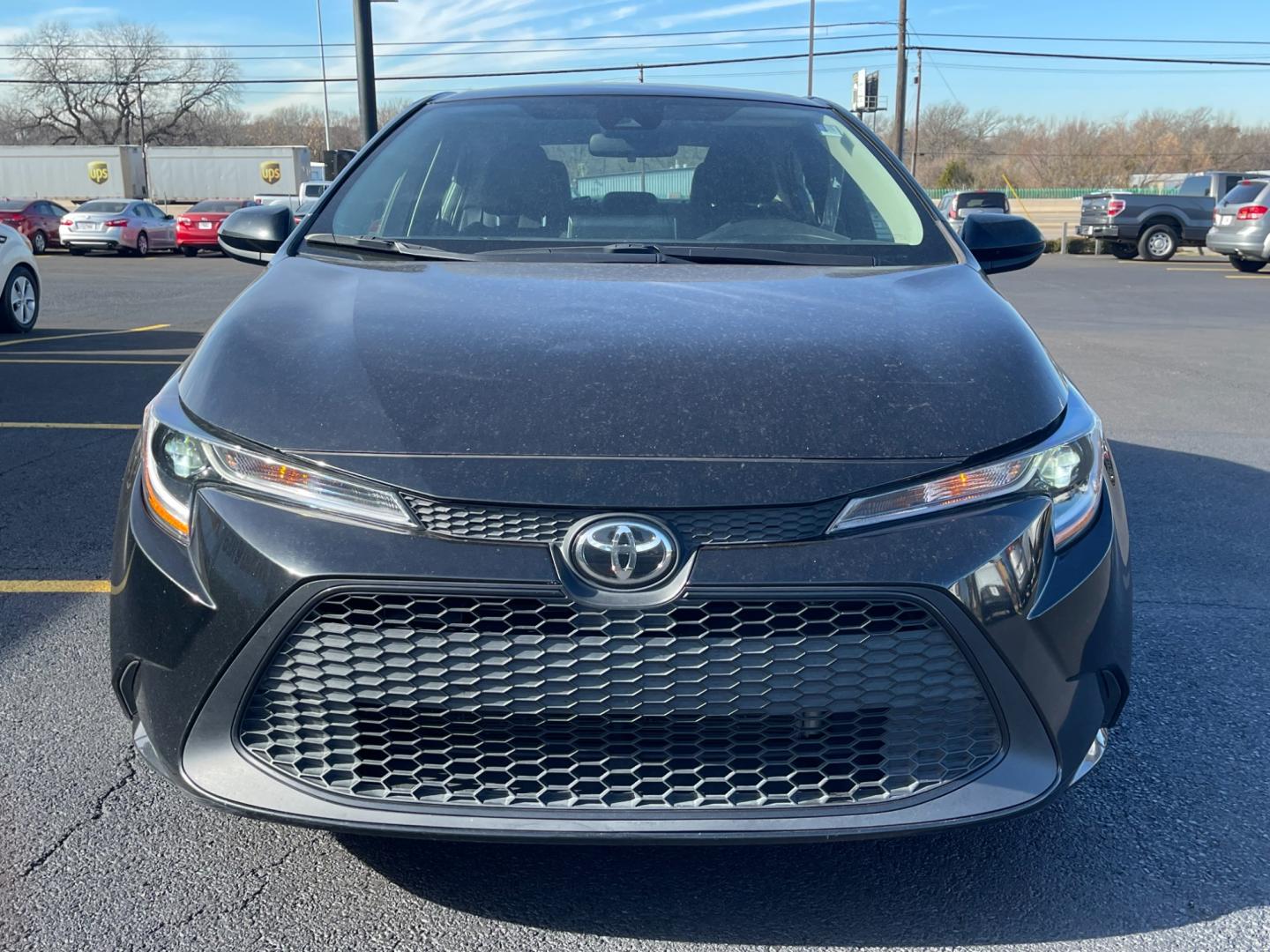 2020 BLACK Toyota Corolla LE (5YFEPRAE7LP) with an 1.8L L4 DOHC 16V engine, CVT transmission, located at 420 I-35E, Lancaster, TX, 75146, (469) 297-4144, 32.593929, -96.823685 - Photo#1