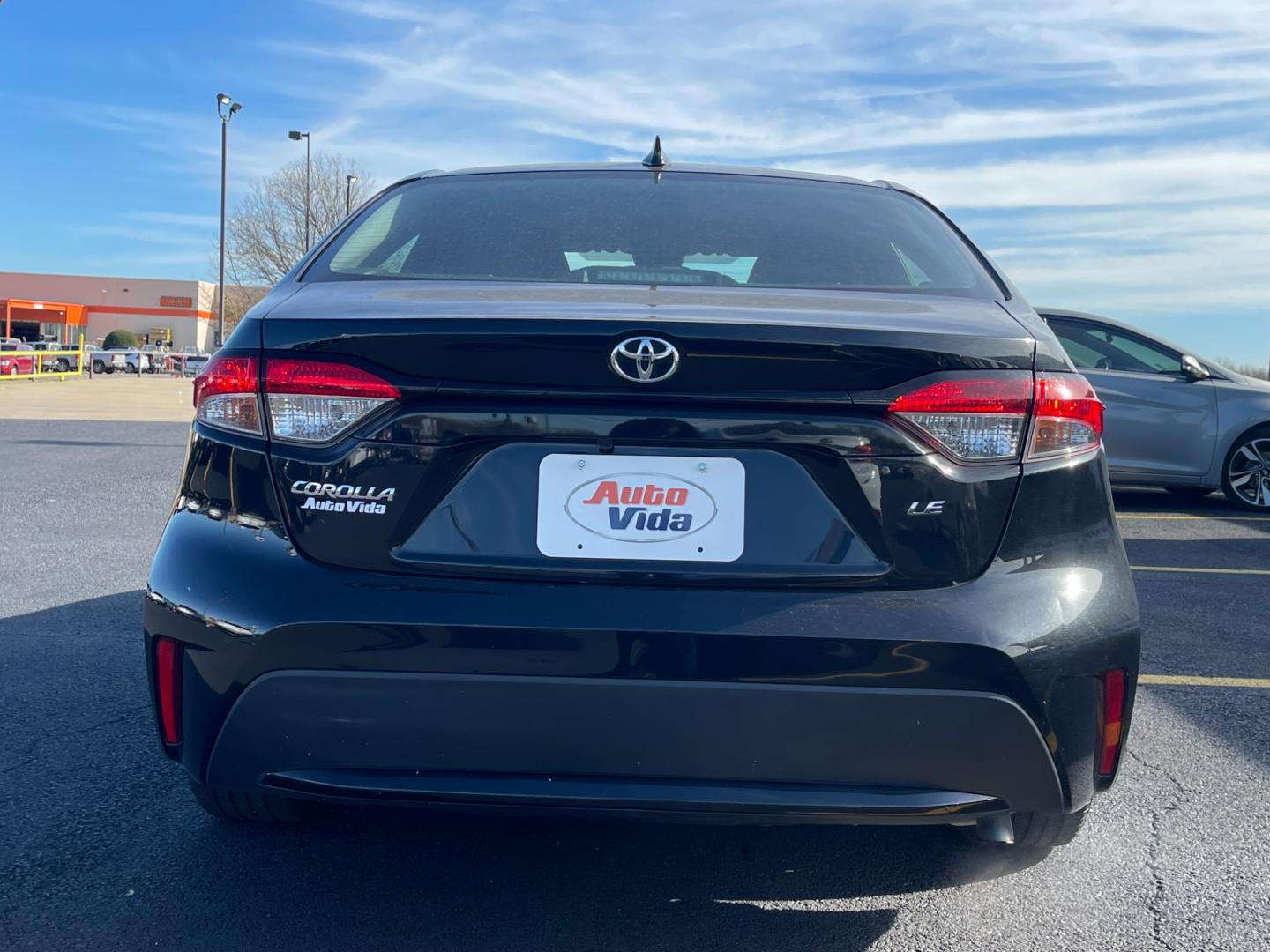 2020 BLACK Toyota Corolla LE (5YFEPRAE7LP) with an 1.8L L4 DOHC 16V engine, CVT transmission, located at 420 I-35E, Lancaster, TX, 75146, (469) 297-4144, 32.593929, -96.823685 - Photo#5