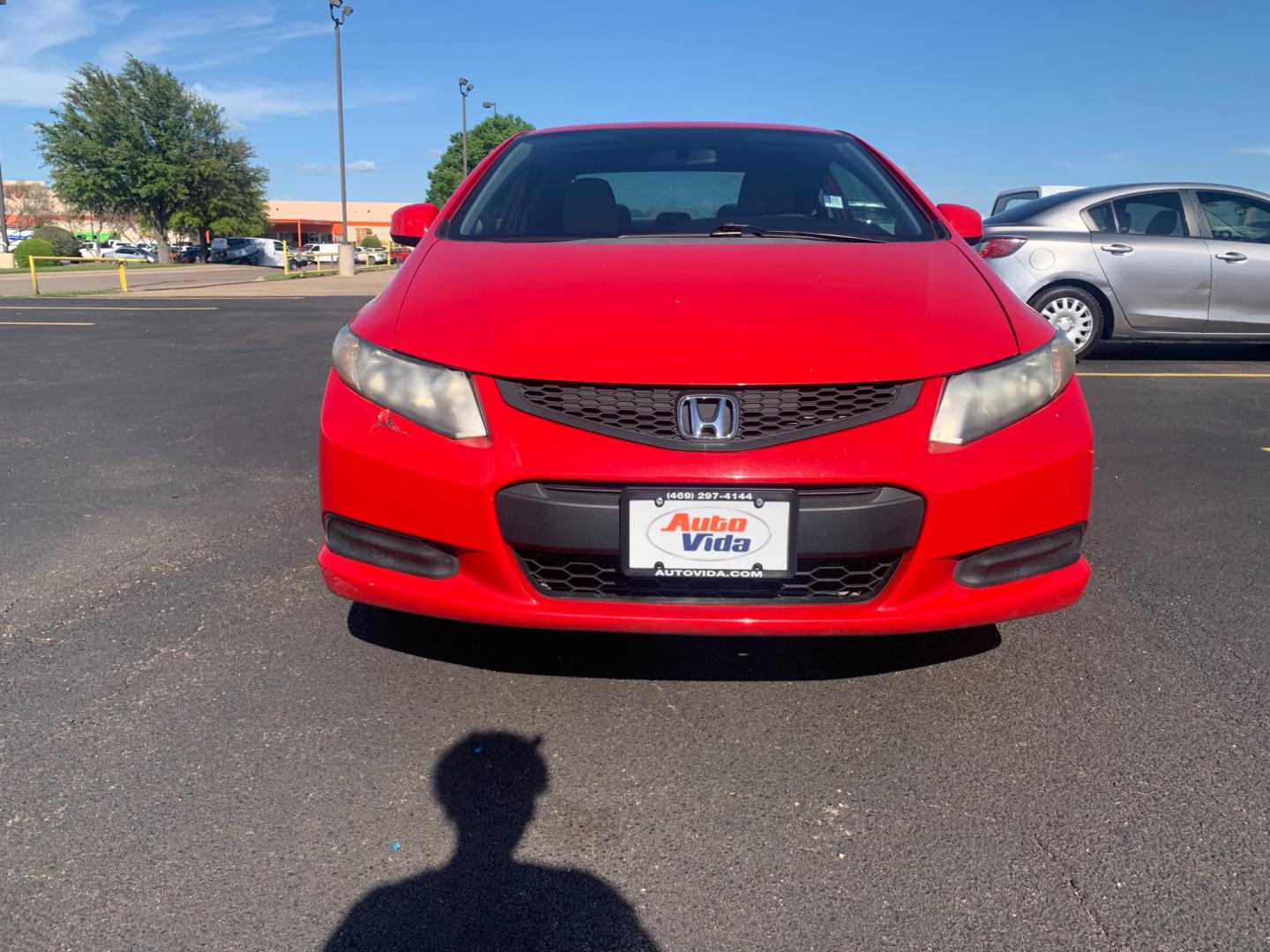 2013 RED Honda Civic LX Coupe 5-Speed AT (2HGFG3B54DH) with an 2.3L L4 SOHC 16V engine, 5-Speed Automatic transmission, located at 420 I-35E, Lancaster, TX, 75146, (469) 297-4144, 32.593929, -96.823685 - Photo#1