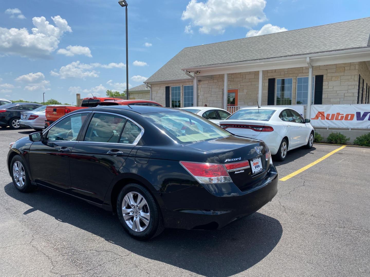 2012 BLACK Honda Accord SE Sedan AT (1HGCP2F63CA) with an 2.4L L4 DOHC 16V engine, 5-Speed Automatic transmission, located at 420 I-35E, Lancaster, TX, 75146, (469) 297-4144, 32.593929, -96.823685 - Photo#4