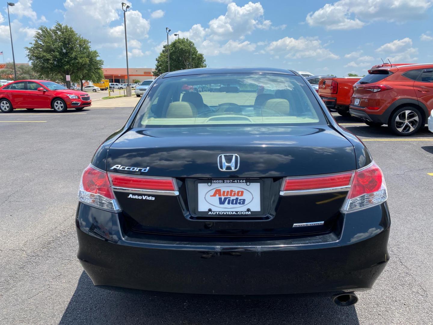 2012 BLACK Honda Accord SE Sedan AT (1HGCP2F63CA) with an 2.4L L4 DOHC 16V engine, 5-Speed Automatic transmission, located at 420 I-35E, Lancaster, TX, 75146, (469) 297-4144, 32.593929, -96.823685 - Photo#5