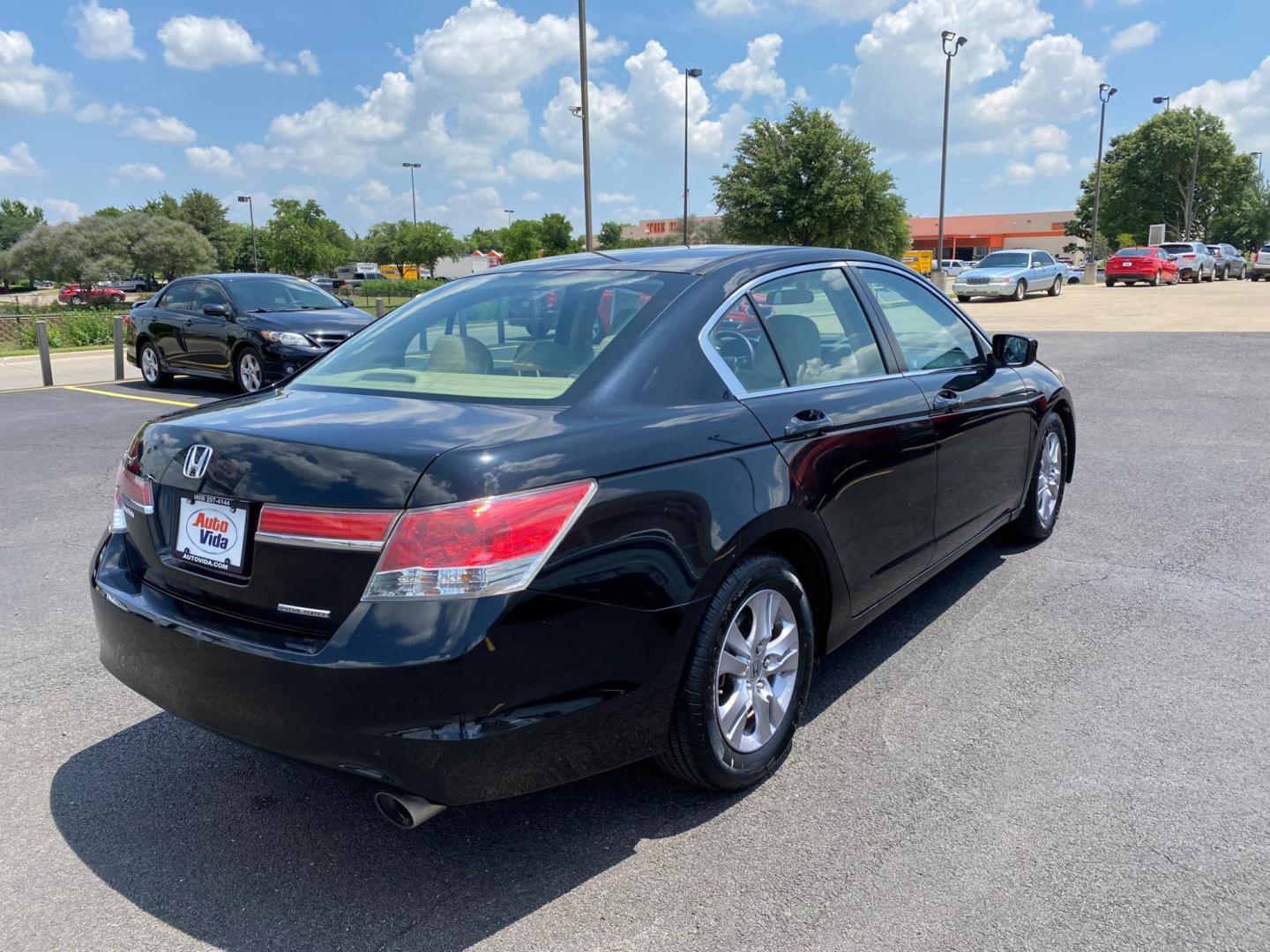 2012 BLACK Honda Accord SE Sedan AT (1HGCP2F63CA) with an 2.4L L4 DOHC 16V engine, 5-Speed Automatic transmission, located at 420 I-35E, Lancaster, TX, 75146, (469) 297-4144, 32.593929, -96.823685 - Photo#6