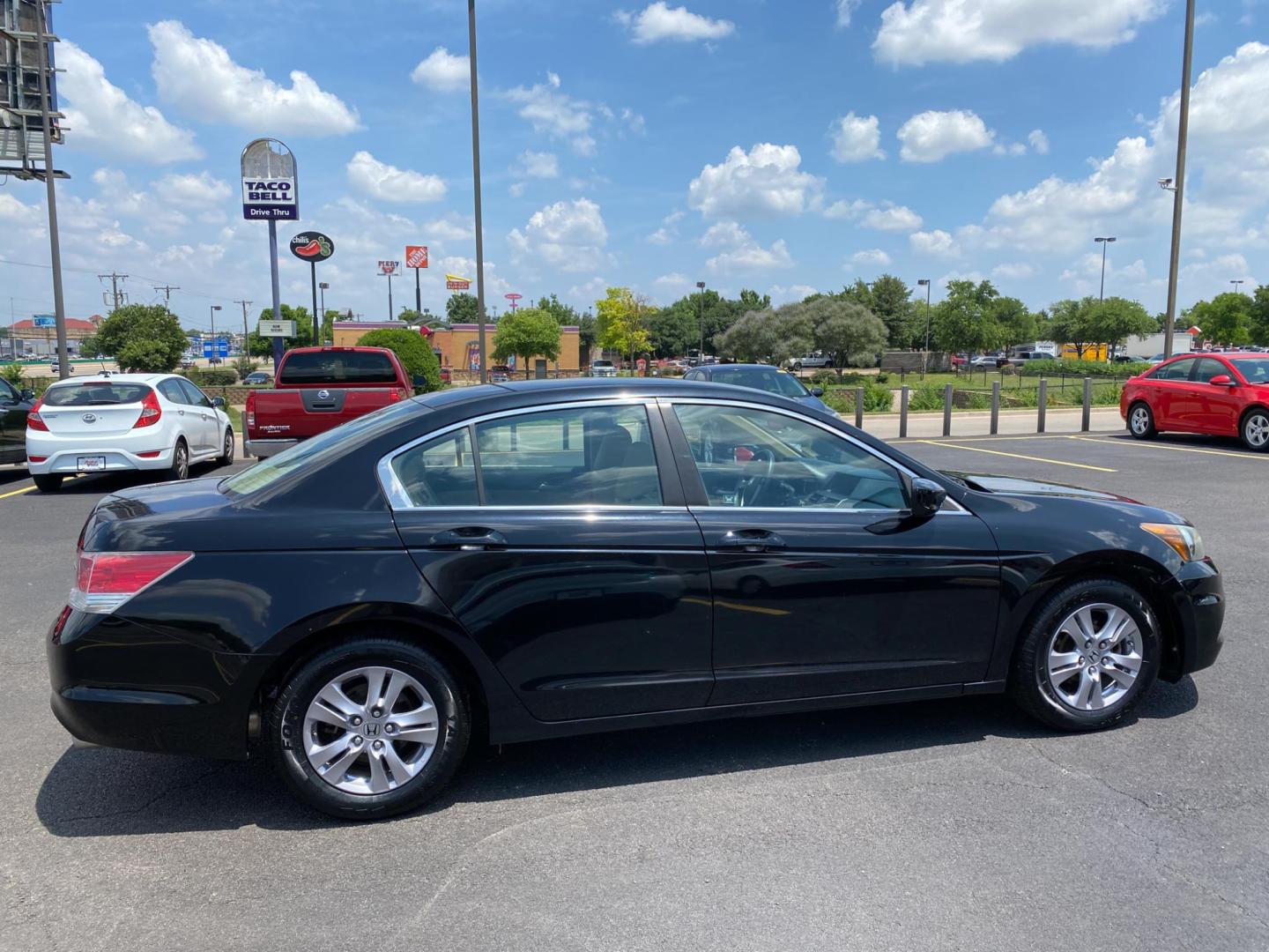 2012 BLACK Honda Accord SE Sedan AT (1HGCP2F63CA) with an 2.4L L4 DOHC 16V engine, 5-Speed Automatic transmission, located at 420 I-35E, Lancaster, TX, 75146, (469) 297-4144, 32.593929, -96.823685 - Photo#7