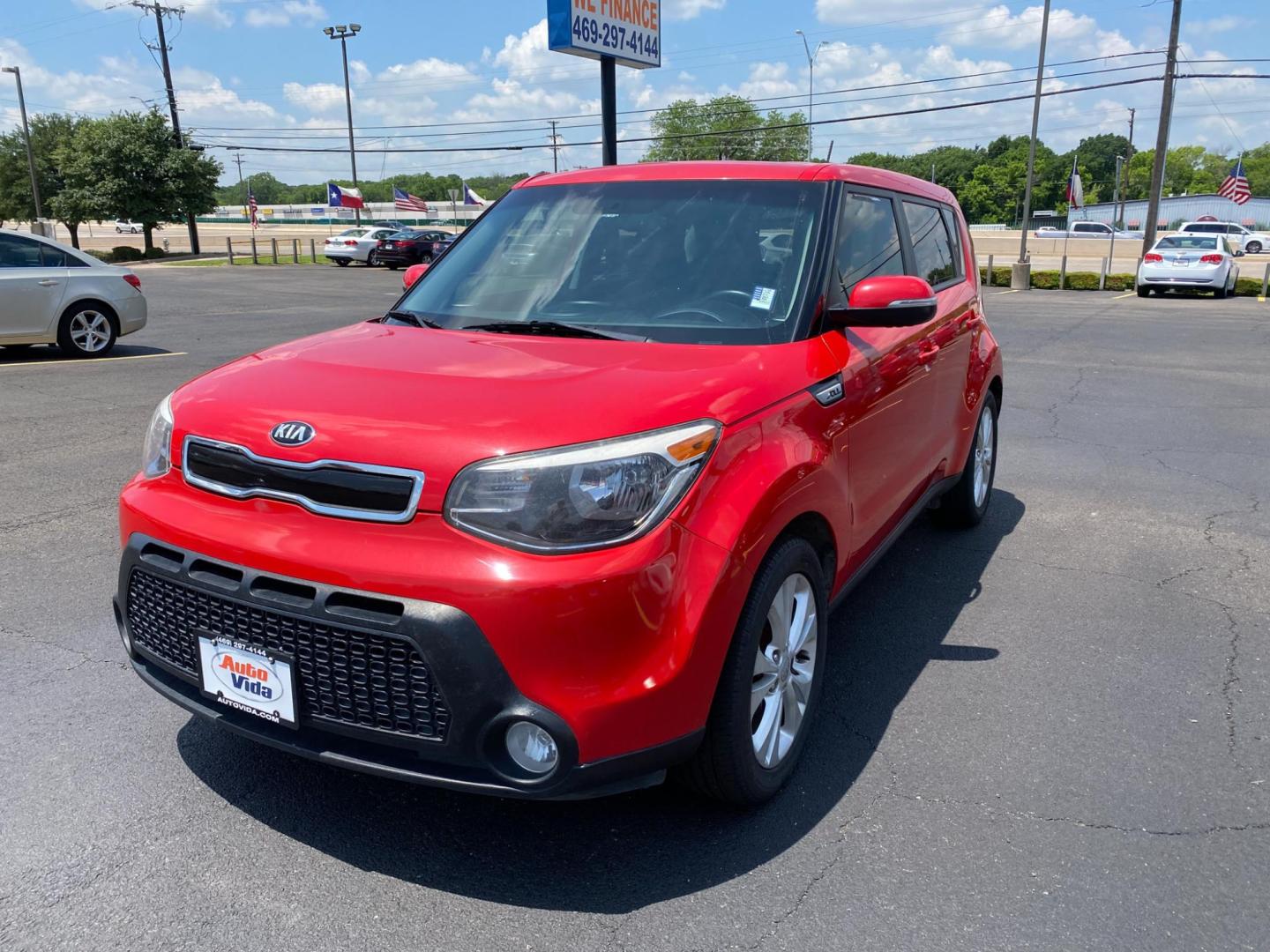 2016 RED Kia Soul ! (KNDJX3A54G7) with an 2.0L L4 DOHC 16V engine, 6A transmission, located at 420 I-35E, Lancaster, TX, 75146, (469) 297-4144, 32.593929, -96.823685 - Photo#1