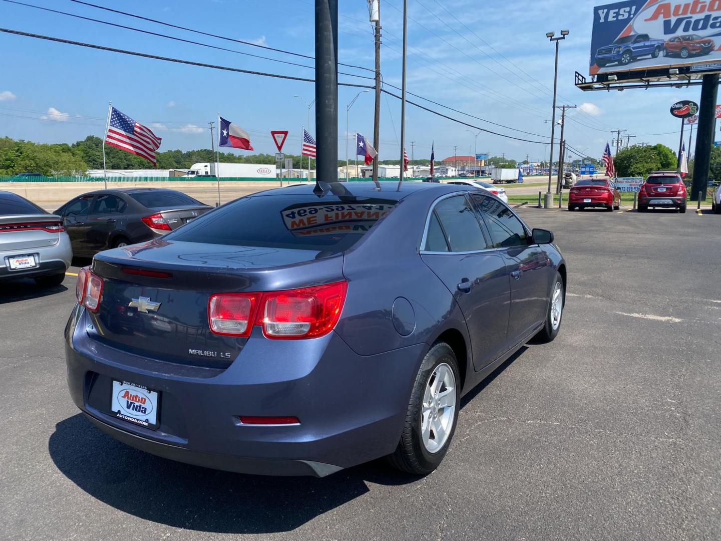 2014 BLUE Chevrolet Malibu LS (1G11B5SL1EF) with an 2.5L L4 DOHC 16V engine, 6-Speed Automatic transmission, located at 420 I-35E, Lancaster, TX, 75146, (469) 297-4144, 32.593929, -96.823685 - Photo#5