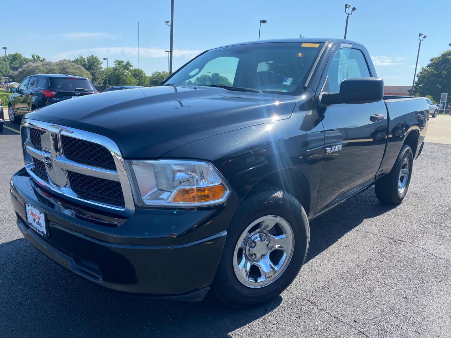 2009 BLACK Dodge Ram 1500 ST LWB 2WD (1D3HB16K59J) with an 3.7L V6 SOHC 12V engine, 5-Speed Aut transmission, located at 420 I-35E, Lancaster, TX, 75146, (469) 297-4144, 32.593929, -96.823685 - Photo#1