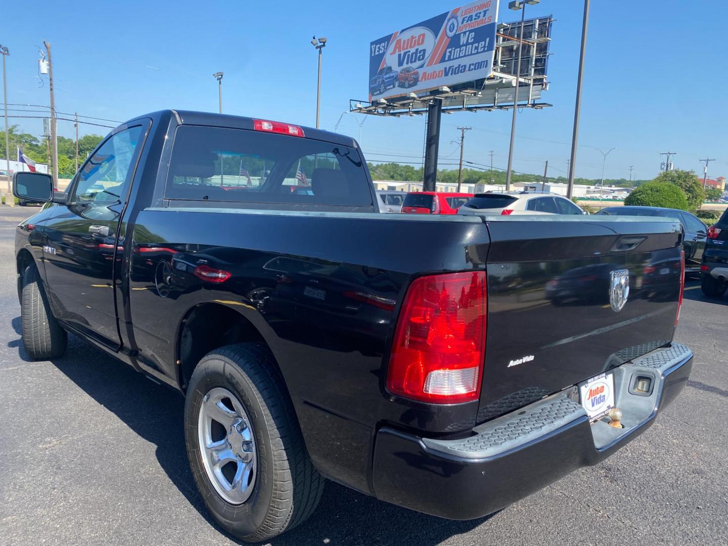 2009 BLACK Dodge Ram 1500 ST LWB 2WD (1D3HB16K59J) with an 3.7L V6 SOHC 12V engine, 5-Speed Aut transmission, located at 420 I-35E, Lancaster, TX, 75146, (469) 297-4144, 32.593929, -96.823685 - Photo#3