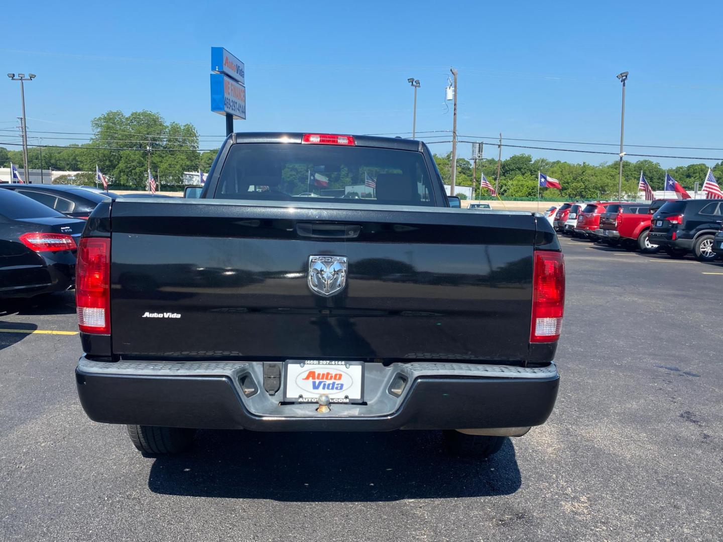 2009 BLACK Dodge Ram 1500 ST LWB 2WD (1D3HB16K59J) with an 3.7L V6 SOHC 12V engine, 5-Speed Aut transmission, located at 420 I-35E, Lancaster, TX, 75146, (469) 297-4144, 32.593929, -96.823685 - Photo#4