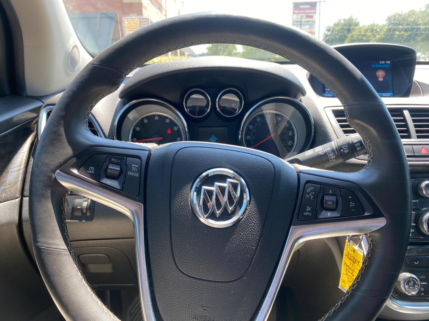 2016 MAROON Buick Encore Leather FWD (KL4CJCSB1GB) with an 1.4L L4 DOHC 16V TURBO engine, 6A transmission, located at 420 I-35E, Lancaster, TX, 75146, (469) 297-4144, 32.593929, -96.823685 - Photo#15