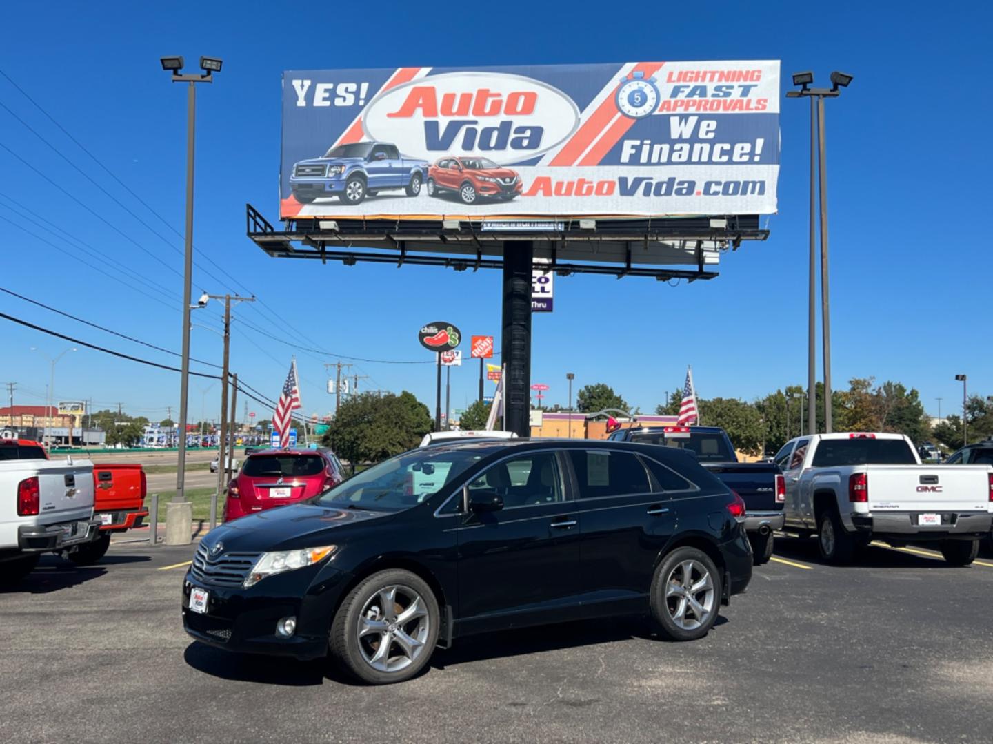 2012 BLACK Toyota Venza LE V6 FWD (4T3ZK3BB4CU) with an 3.5L V6 DOHC 24V engine, 6-Speed Automatic transmission, located at 420 I-35E, Lancaster, TX, 75146, (469) 297-4144, 32.593929, -96.823685 - Photo#8