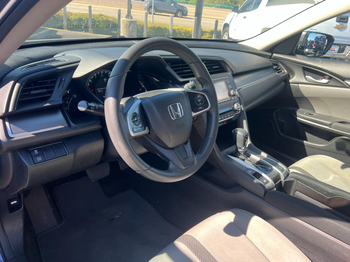 2018 GRAY Honda Civic LX Sedan CVT (2HGFC2F56JH) with an 2.0L L4 DOHC 16V engine, CVT transmission, located at 420 I-35E, Lancaster, TX, 75146, (469) 297-4144, 32.593929, -96.823685 - Photo#1