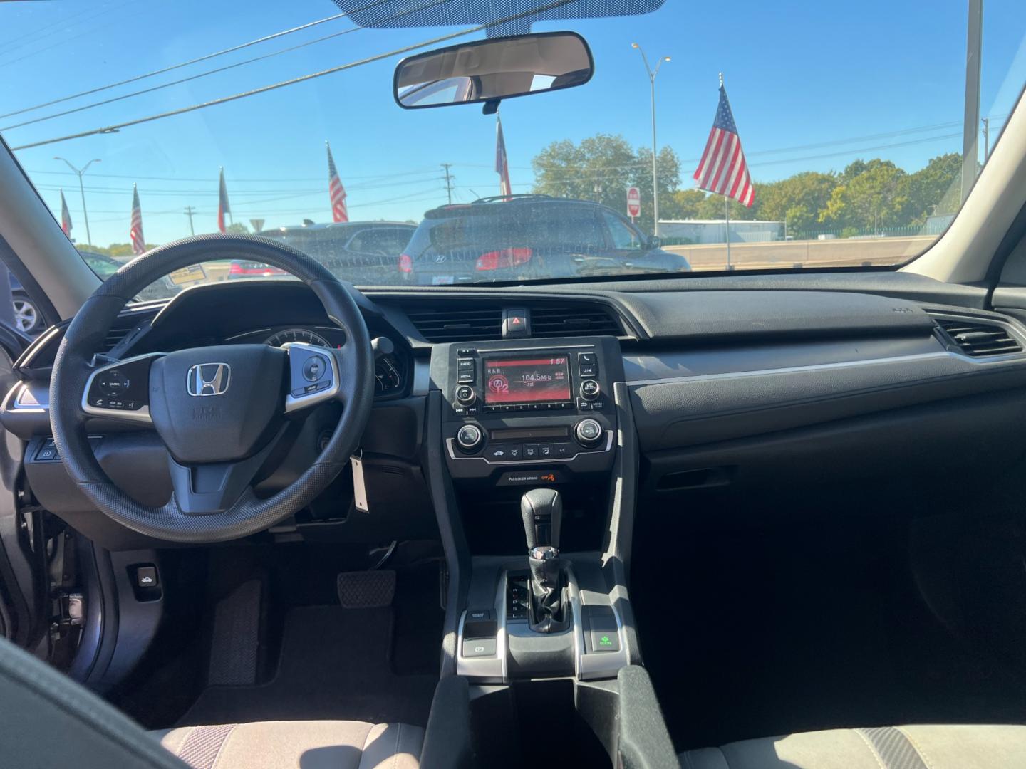 2018 GRAY Honda Civic LX Sedan CVT (2HGFC2F56JH) with an 2.0L L4 DOHC 16V engine, CVT transmission, located at 420 I-35E, Lancaster, TX, 75146, (469) 297-4144, 32.593929, -96.823685 - Photo#4