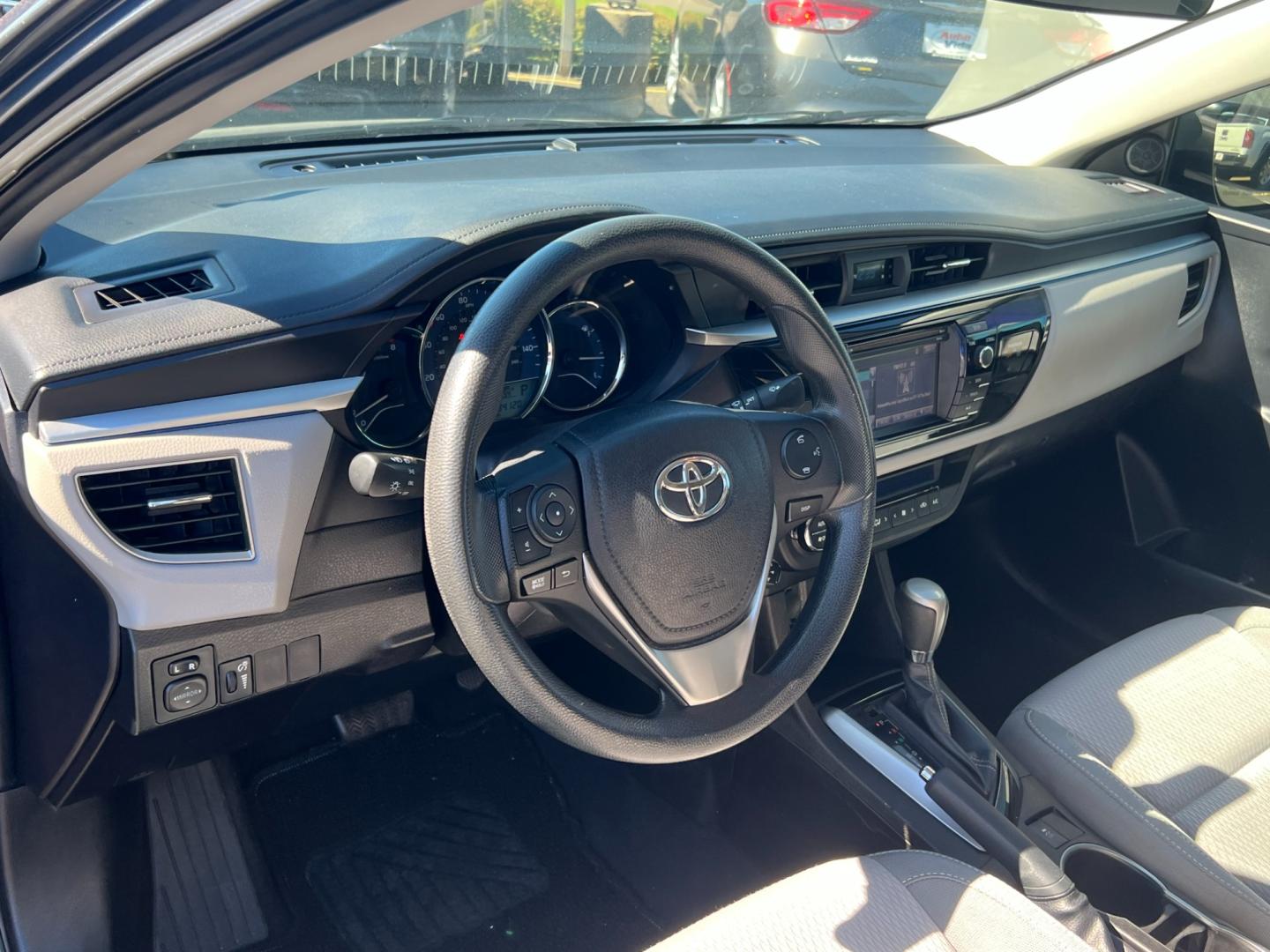 2015 BLUE Toyota Corolla L 4-Speed AT (5YFBURHE2FP) with an 1.8L L4 DOHC 16V engine, 4-Speed Automatic transmission, located at 420 I-35E, Lancaster, TX, 75146, (469) 297-4144, 32.593929, -96.823685 - Photo#1