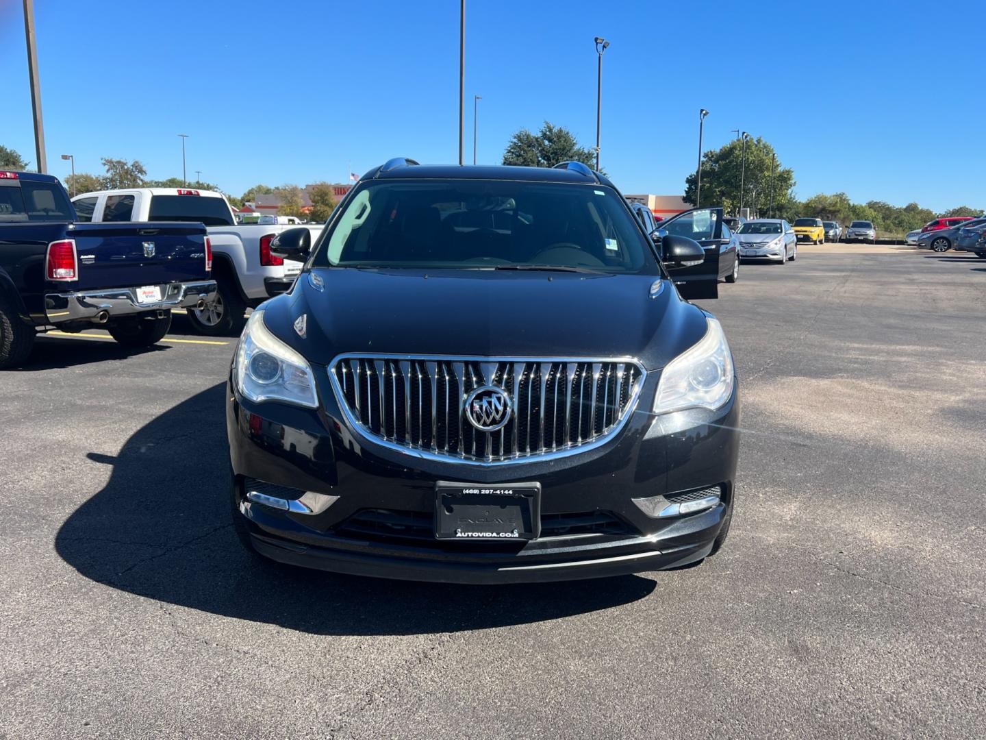 2015 BLACK Buick Enclave Leather FWD (5GAKRBKD5FJ) with an 3.6L V6 DOHC 24V engine, 6-Speed Automatic Overdrive transmission, located at 420 I-35E, Lancaster, TX, 75146, (469) 297-4144, 32.593929, -96.823685 - Photo#7