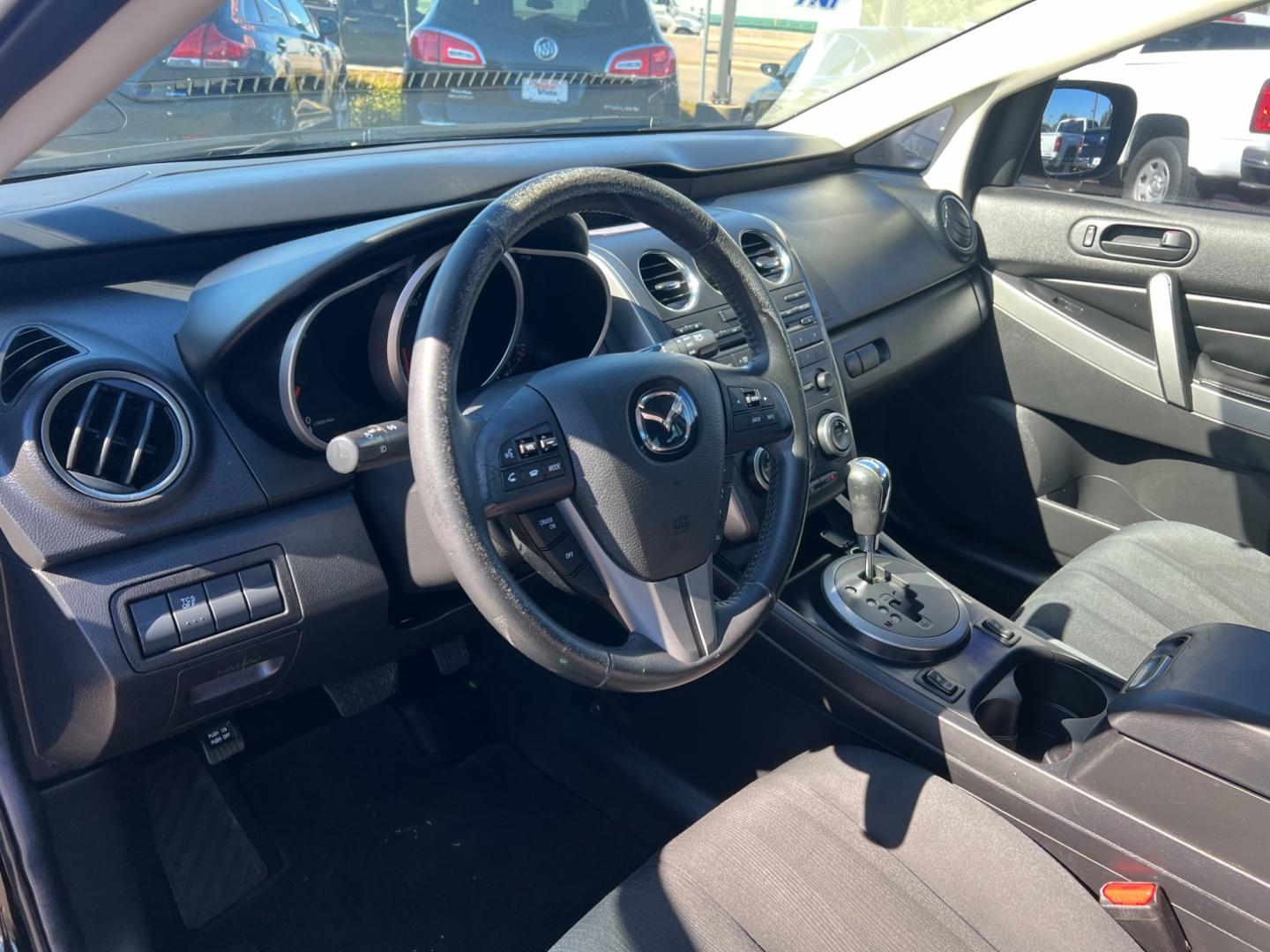 2011 BLACK Mazda CX-7 i Sport (JM3ER2B58B0) with an 2.5L L4 DOHC 16V engine, 5-Speed Automatic transmission, located at 420 I-35E, Lancaster, TX, 75146, (469) 297-4144, 32.593929, -96.823685 - Photo#1