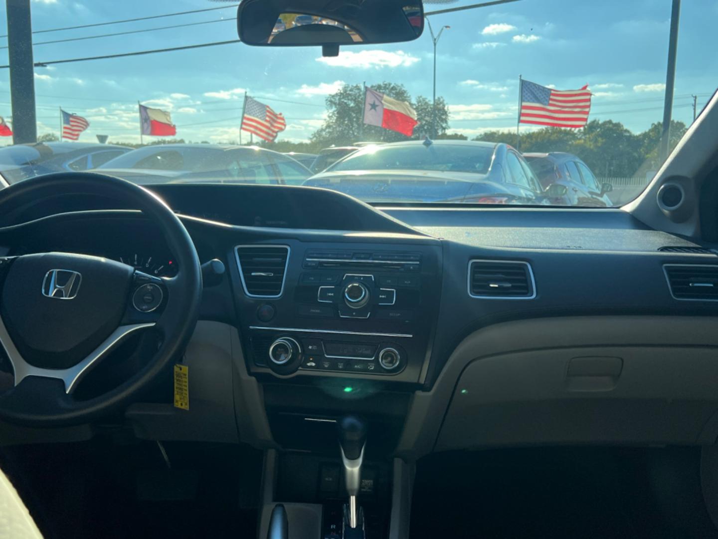 2013 BLACK Honda Civic EX Sedan 5-Speed AT (19XFB2F83DE) with an 1.8L L4 SOHC 16V engine, 5-Speed Automatic transmission, located at 420 I-35E, Lancaster, TX, 75146, (469) 297-4144, 32.593929, -96.823685 - Photo#4