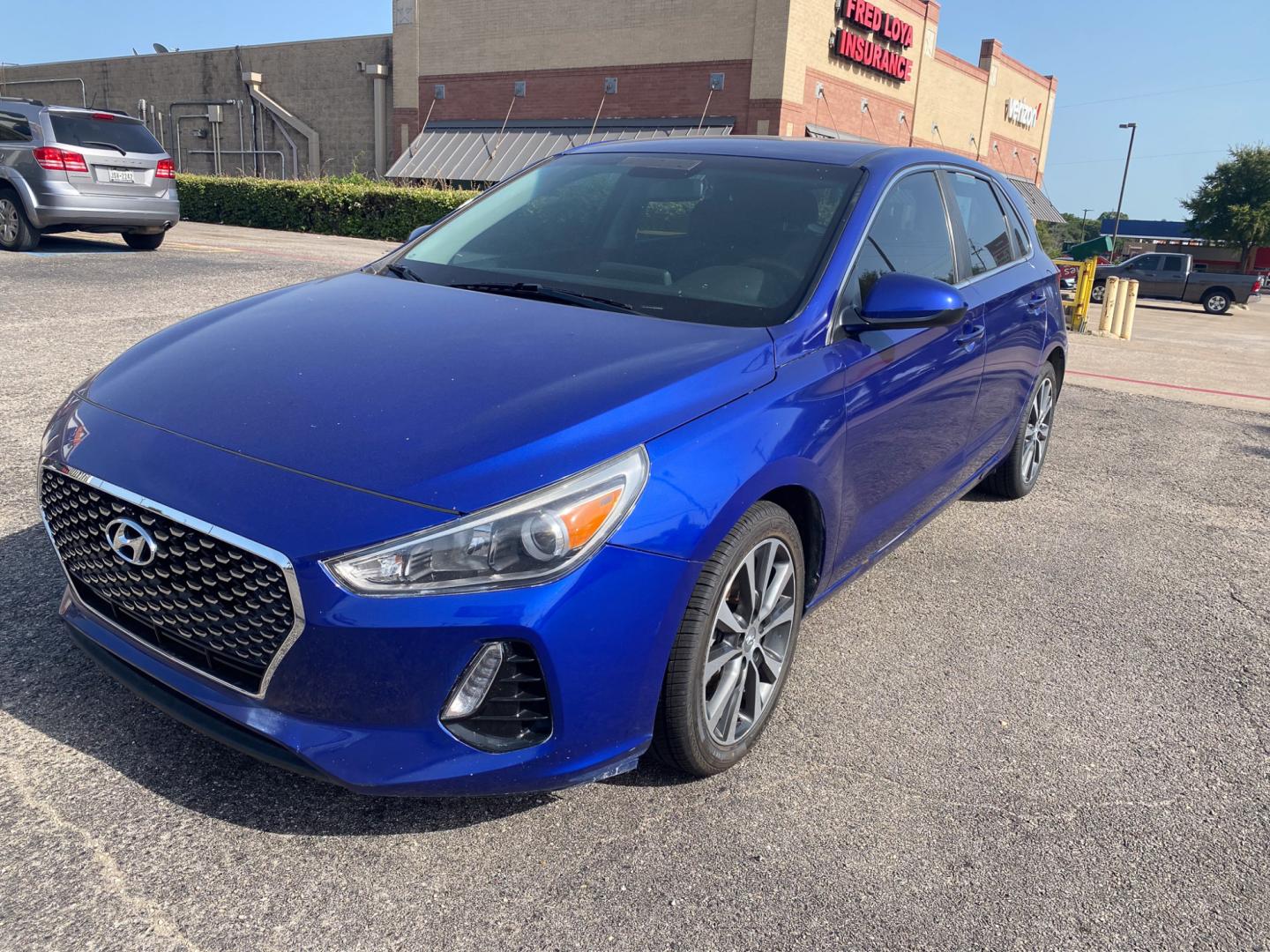 2019 BLUE Hyundai Elantra GT Base (KMHH35LE9KU) with an 2.0L L4 16V DOHC engine, 6A transmission, located at 420 I-35E, Lancaster, TX, 75146, (469) 297-4144, 32.593929, -96.823685 - Photo#6