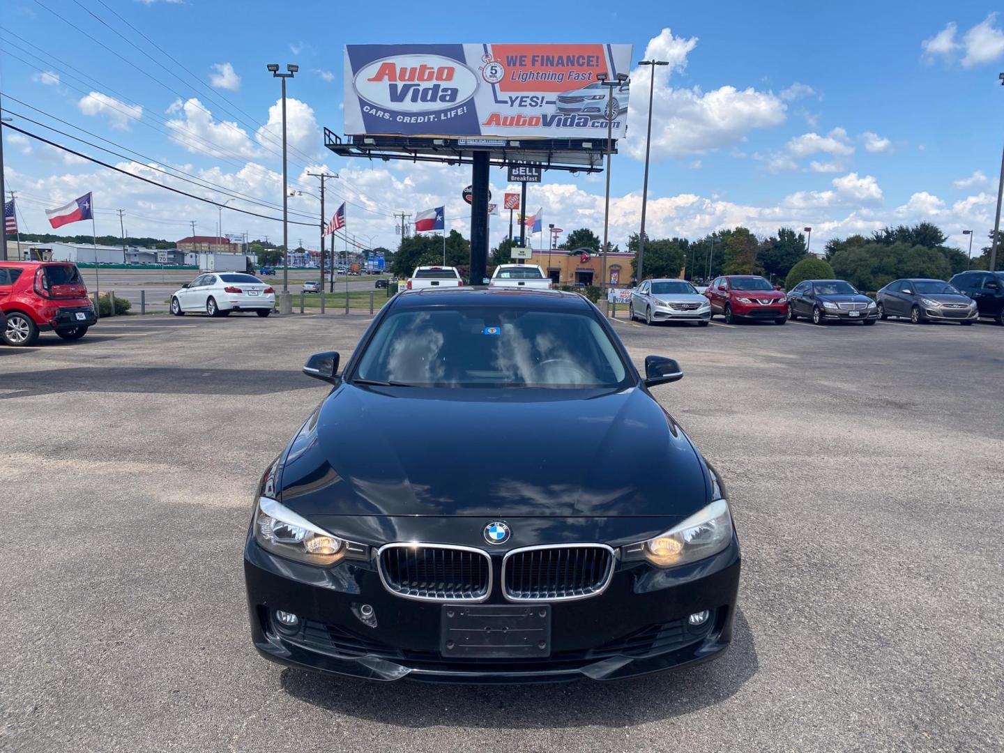 2012 BLACK BMW 3-Series 328i Sedan (WBA3C1C5XCF) with an 2.0L L4 DOHC 16V engine, located at 420 I-35E, Lancaster, TX, 75146, (469) 297-4144, 32.593929, -96.823685 - Photo#0