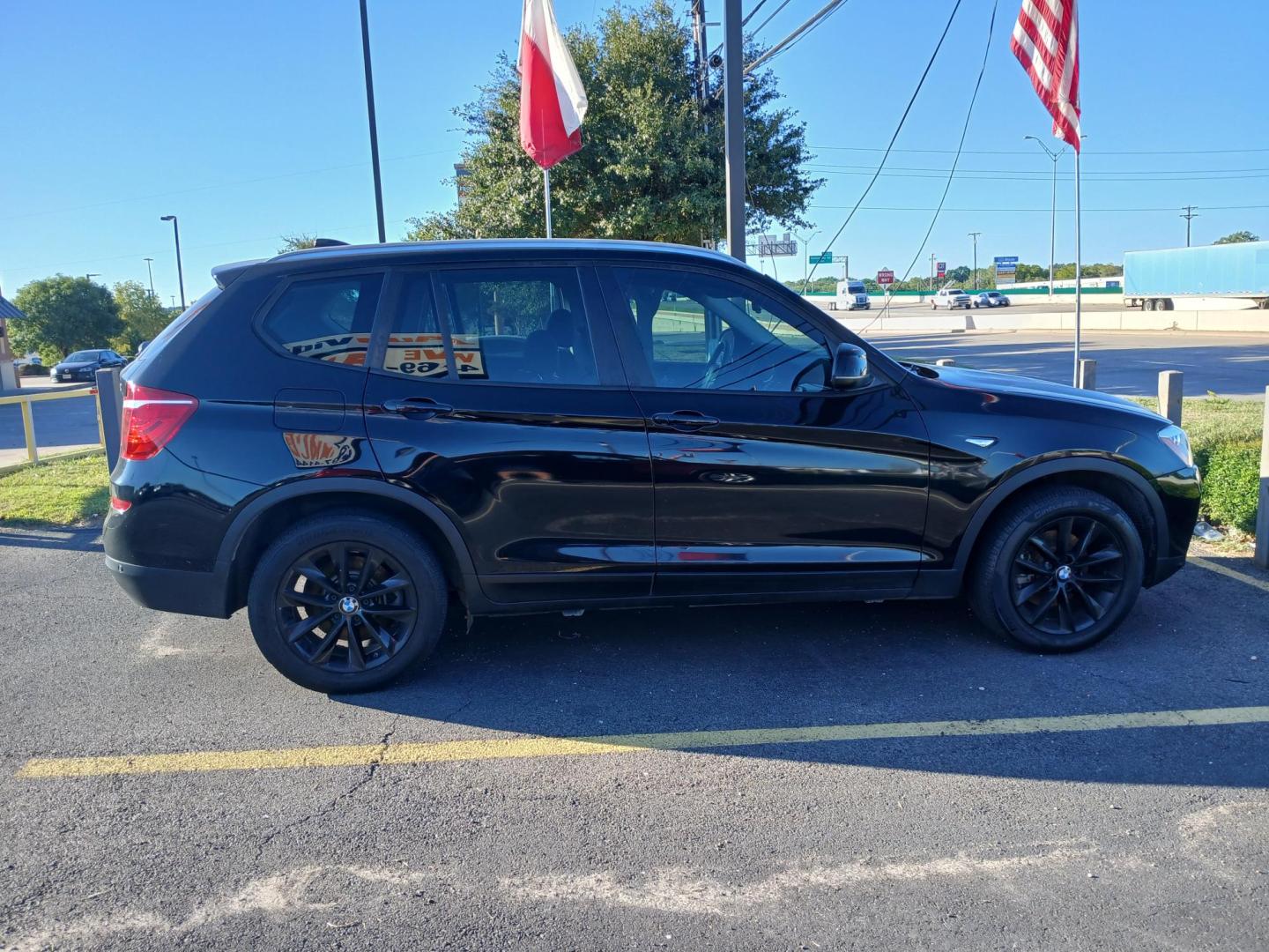 2017 BLACK BMW X3 sDrive28i (5UXWZ7C30H0) with an 2.0L L4 DOHC 16V engine, 8A transmission, located at 420 I-35E, Lancaster, TX, 75146, (469) 297-4144, 32.593929, -96.823685 - Photo#1