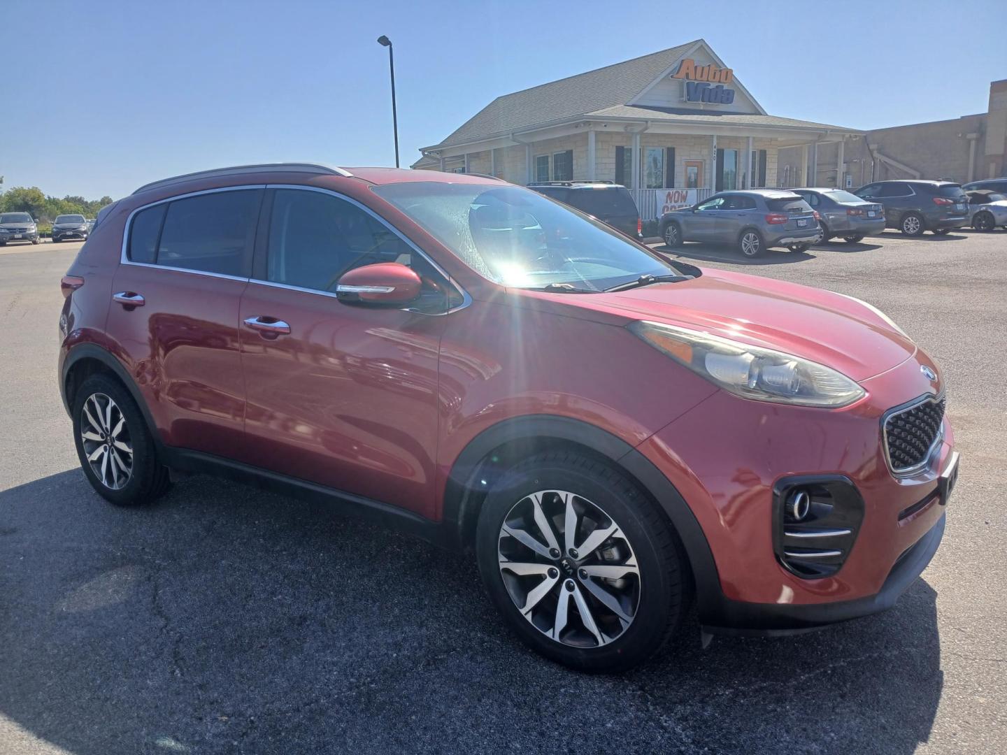 2019 RED Kia Sportage EX FWD (KNDPN3AC5K7) with an 2.4L V6 DOHC 24V engine, 6A transmission, located at 420 I-35E, Lancaster, TX, 75146, (469) 297-4144, 32.593929, -96.823685 - Photo#1