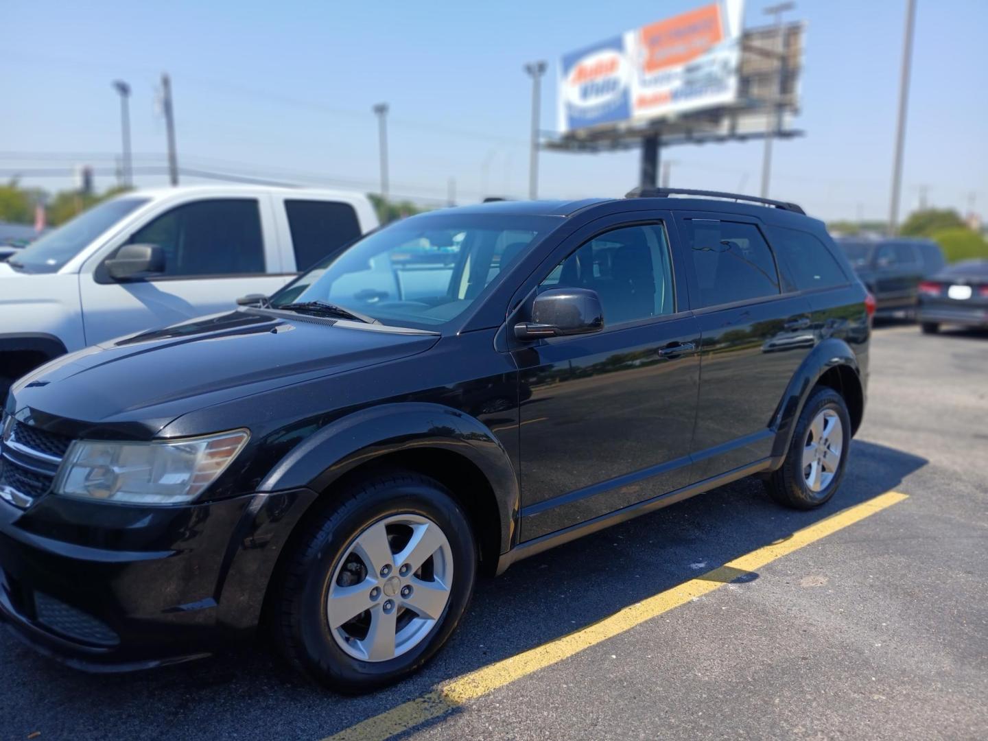 2011 BLACK Dodge Journey Mainstreet (3D4PG1FG0BT) with an 3.6L V6 DOHC 24V engine, 6-Speed Automatic transmission, located at 420 I-35E, Lancaster, TX, 75146, (469) 297-4144, 32.593929, -96.823685 - Photo#0