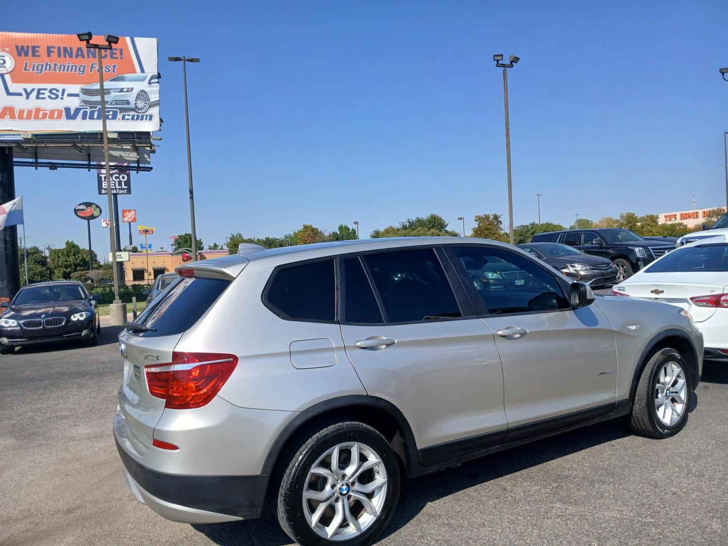 2016 SILVER BMW X3 xDrive28i (5UXWX9C52G0) with an 2.0L L4 DOHC 16V engine, 8-Speed Automatic transmission, located at 420 I-35E, Lancaster, TX, 75146, (469) 297-4144, 32.593929, -96.823685 - Photo#0