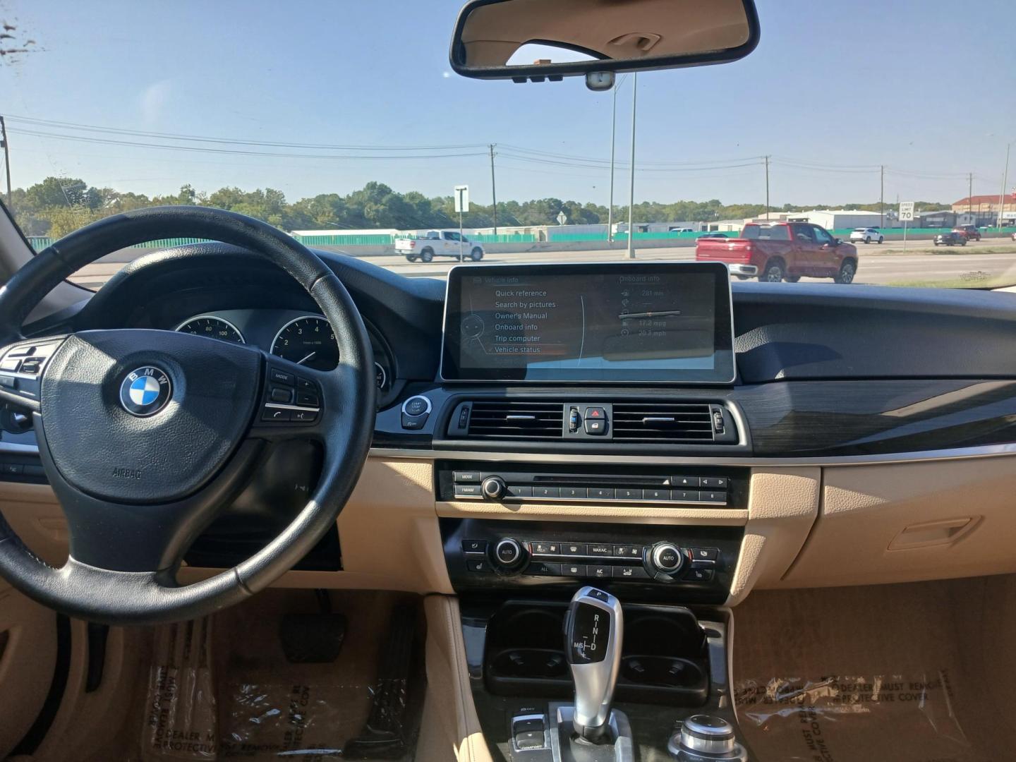 2013 BROWN BMW 5-Series 528i (WBAXG5C59DD) with an 2.0L L4 DOHC 16V TURBO engine, located at 420 I-35E, Lancaster, TX, 75146, (469) 297-4144, 32.593929, -96.823685 - Photo#4