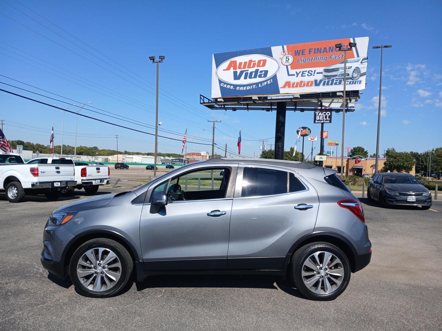 2019 SILVER Buick Encore Preferred FWD (KL4CJASB8KB) with an 1.4L L4 DOHC 16V TURBO engine, 6A transmission, located at 420 I-35E, Lancaster, TX, 75146, (469) 297-4144, 32.593929, -96.823685 - Photo#1