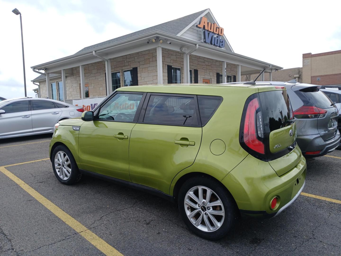 2017 GREEN Kia Soul + (KNDJP3A59H7) with an 2.0L L4 DOHC 16V engine, 6A transmission, located at 420 I-35E, Lancaster, TX, 75146, (469) 297-4144, 32.593929, -96.823685 - Photo#2