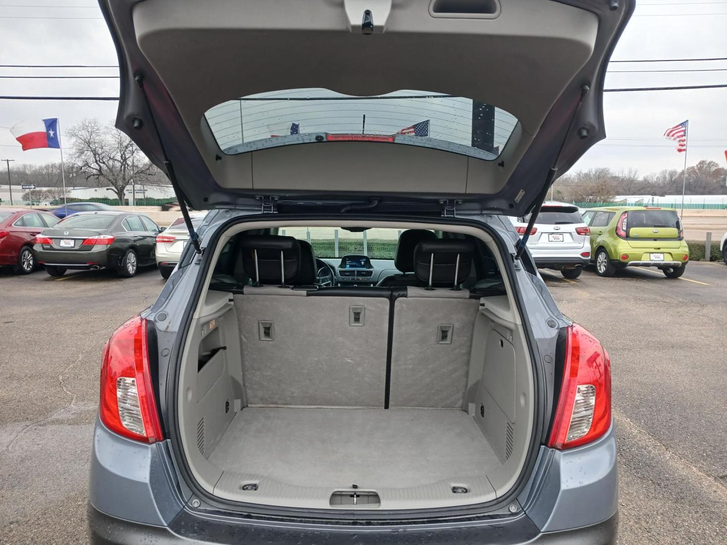 2015 GRAY Buick Encore Convenience FWD (KL4CJBSBXFB) with an 1.4L L4 DOHC 16V TURBO engine, 6-Speed Automatic transmission, located at 420 I-35E, Lancaster, TX, 75146, (469) 297-4144, 32.593929, -96.823685 - Photo#3