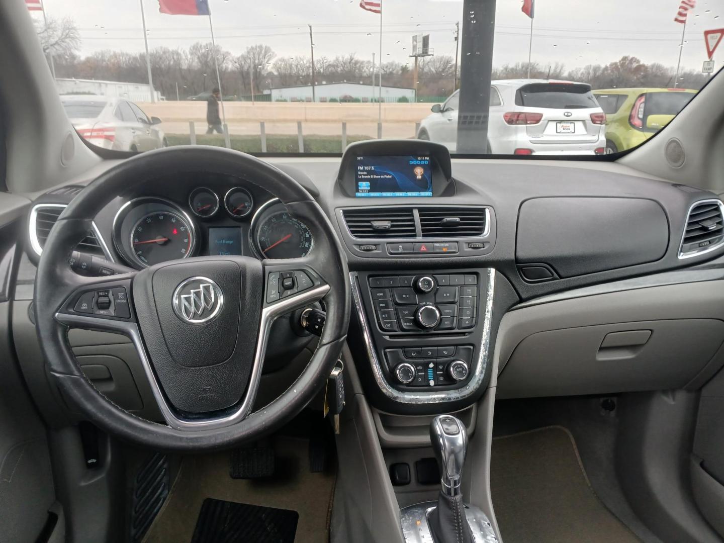 2015 GRAY Buick Encore Convenience FWD (KL4CJBSBXFB) with an 1.4L L4 DOHC 16V TURBO engine, 6-Speed Automatic transmission, located at 420 I-35E, Lancaster, TX, 75146, (469) 297-4144, 32.593929, -96.823685 - Photo#4