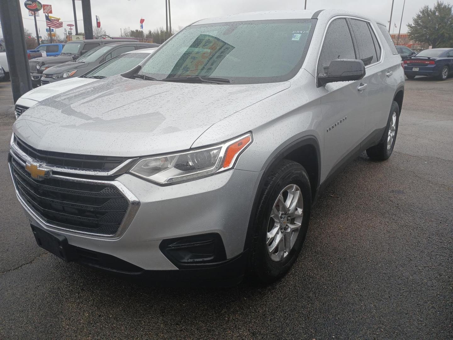 2020 SILVER Chevrolet Traverse LS FWD (1GNERFKW7LJ) with an 3.6L V6 DOHC 24V engine, 9A transmission, located at 420 I-35E, Lancaster, TX, 75146, (469) 297-4144, 32.593929, -96.823685 - Photo#0